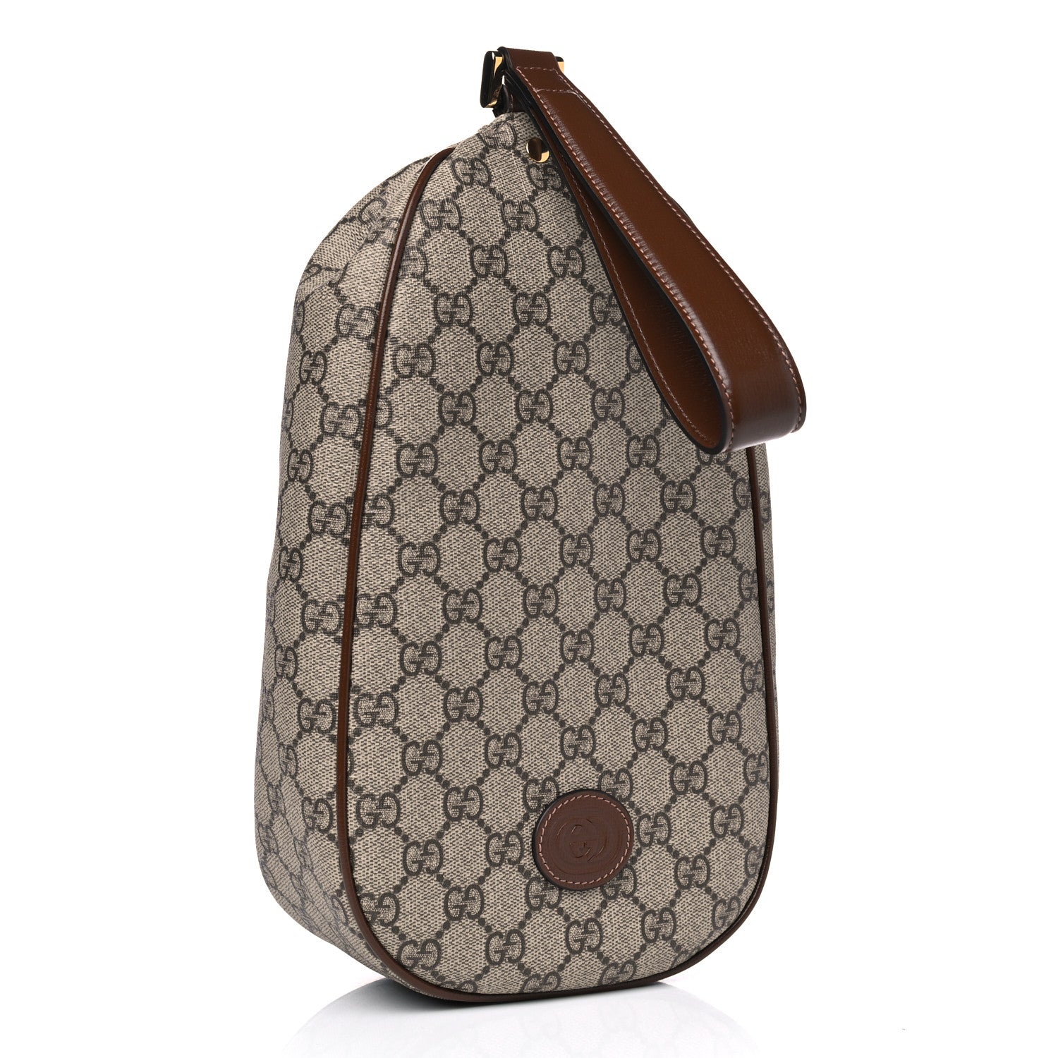 Gucci GG Supreme Monogram Wristlet Brown 2 of 4