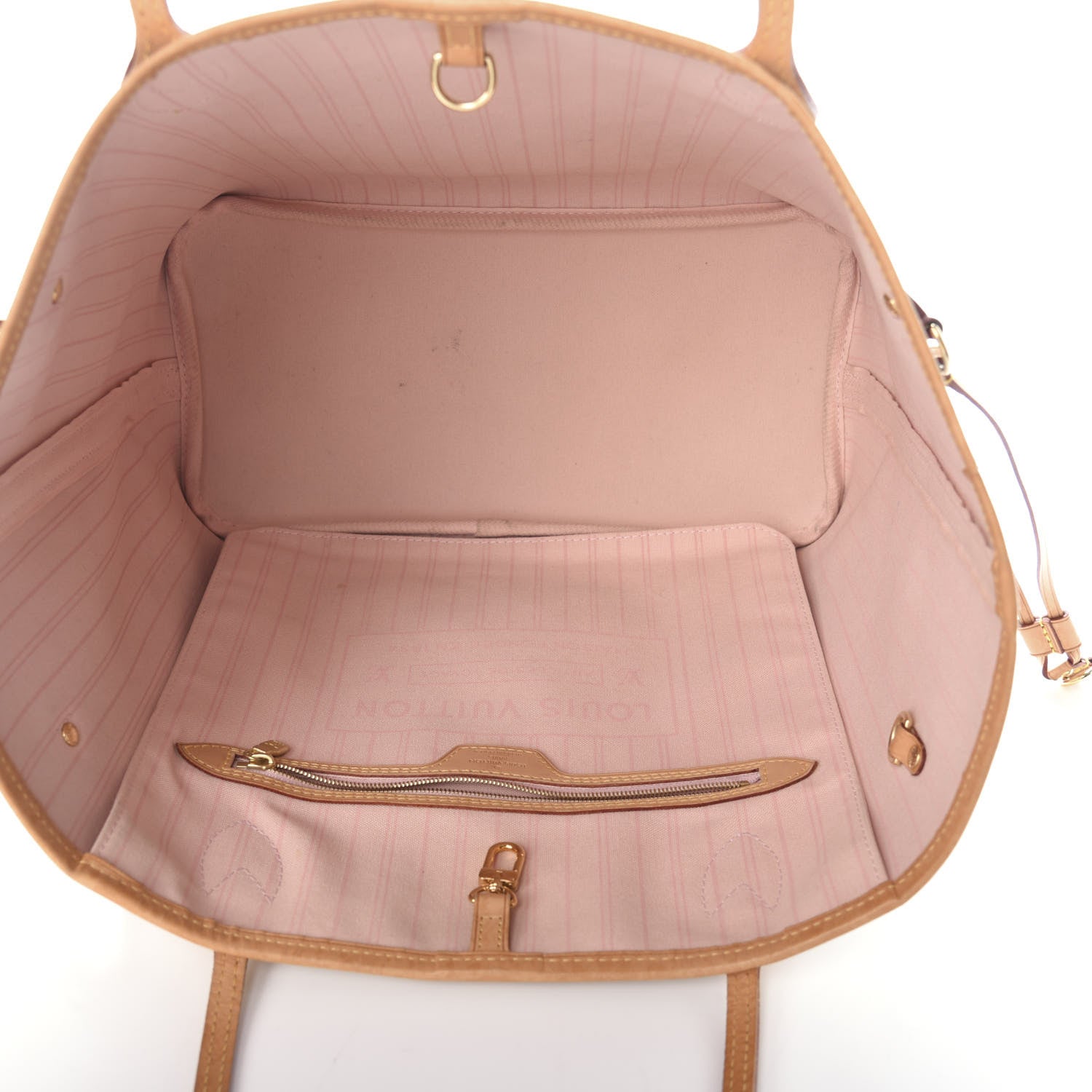 Louis Vuitton Damier Azur Neo Neverfull MM Rose Ballerine 5 of 10
