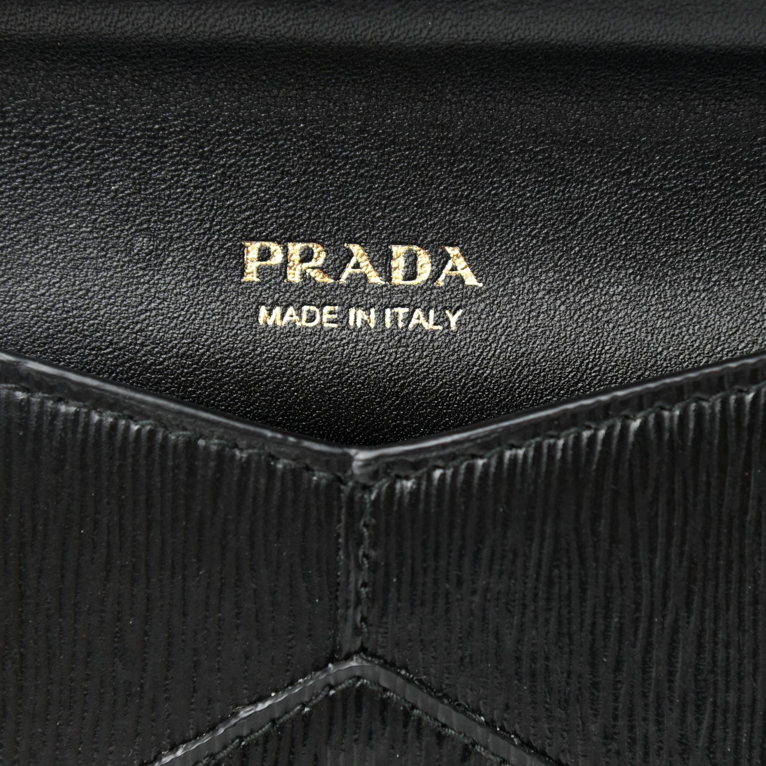 Prada Vitello Move Envelope Wallet Black 6 of 8