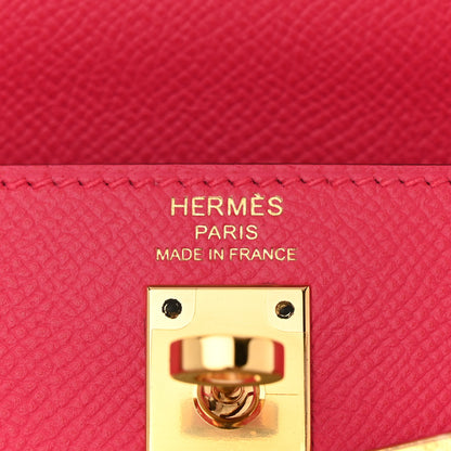 Hermes Epsom Kelly Sellier 25 Rose Extreme 6 of 10
