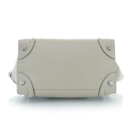 Celine Pebbled Leather Mini Luggage Bag Dune 6 of 12