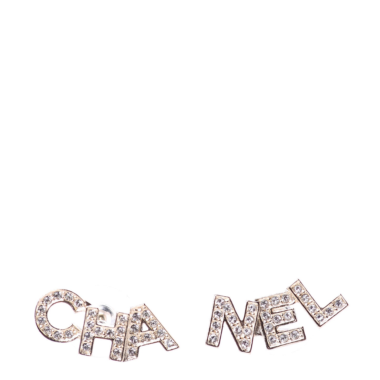 Crystal Pearl Signature Stud Earrings Gold