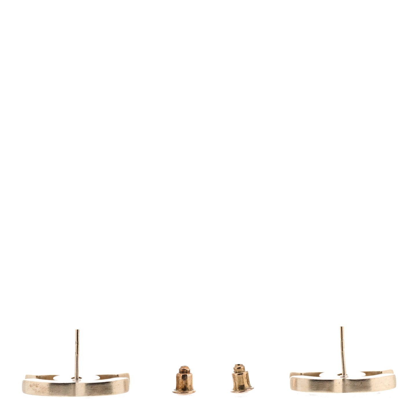 Lambskin CC Earrings Black