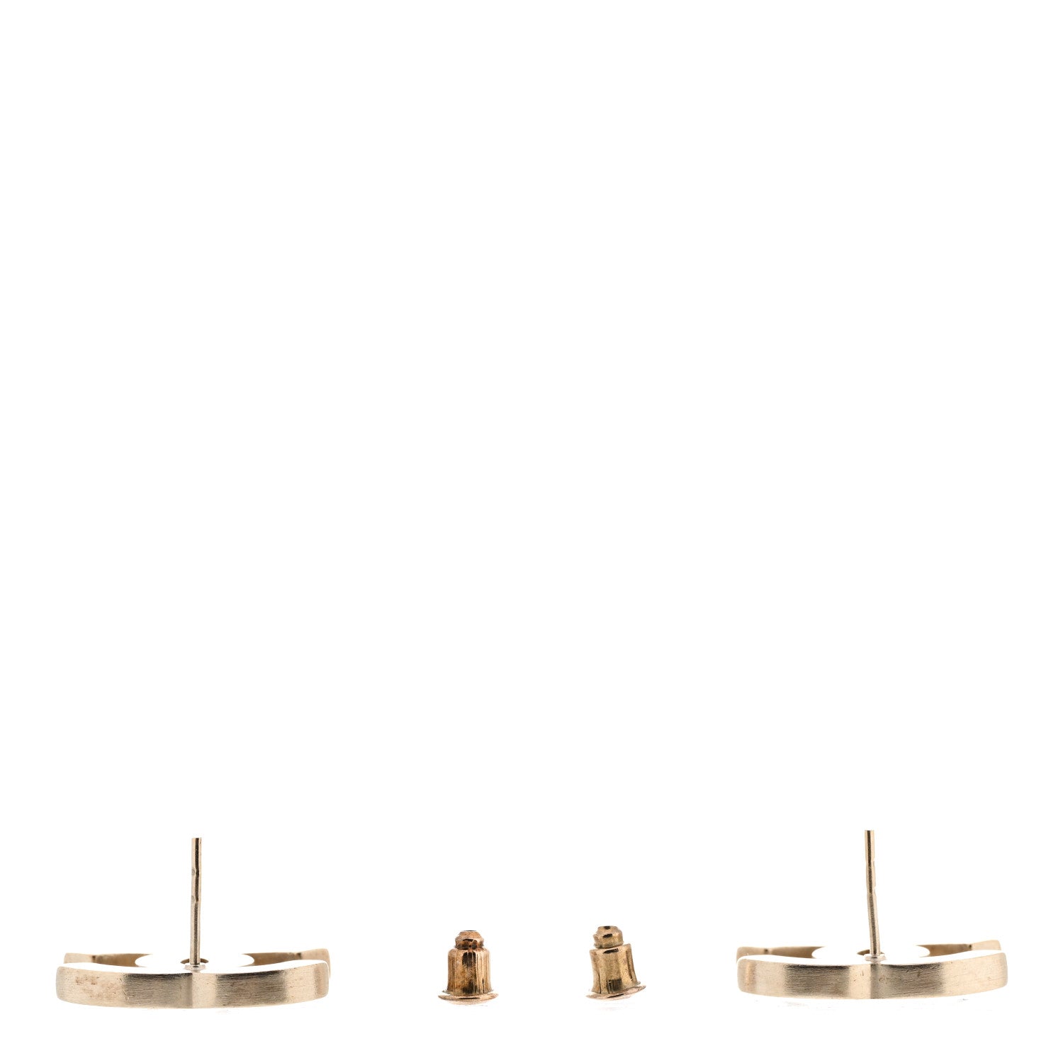 Chanel Lambskin CC Earrings Black 3 of 7