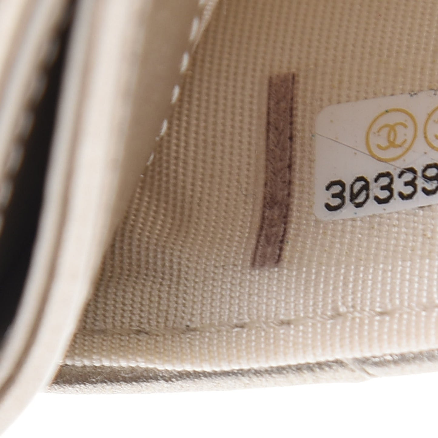 Metallic Aged Calfskin Quilted Reissue Card Holder Gold