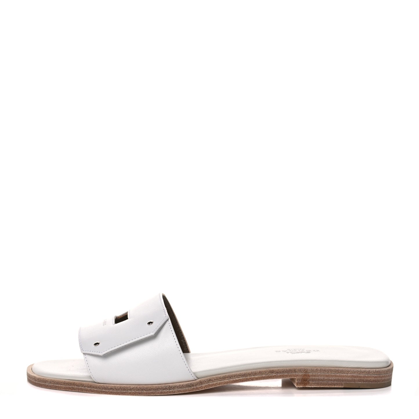 Calfskin View Sandals 37 White