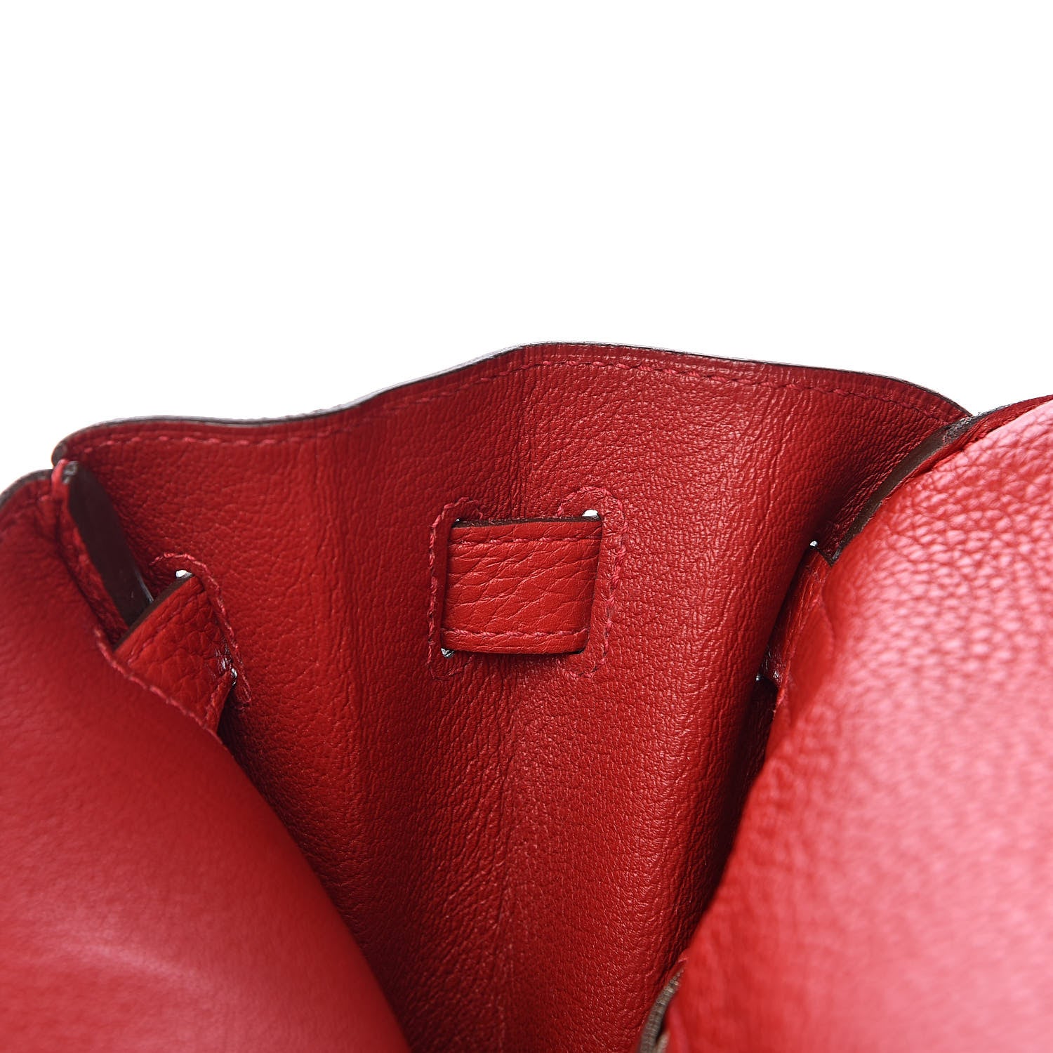Hermes Taurillon Clemence Retourne Kelly 35 Rouge Garance 14 of 35