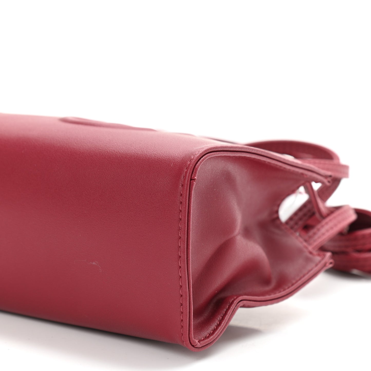 Vegan Leather Small Shopping Bag Oxblood