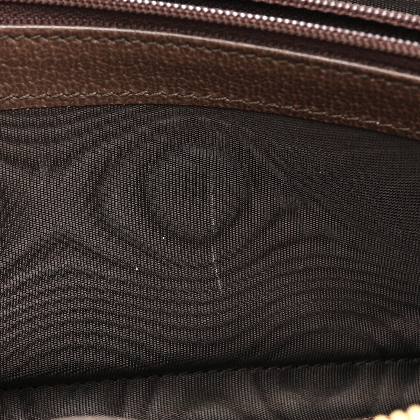 GG Supreme Monogram Web Ophidia Zip Around Wallet Brown