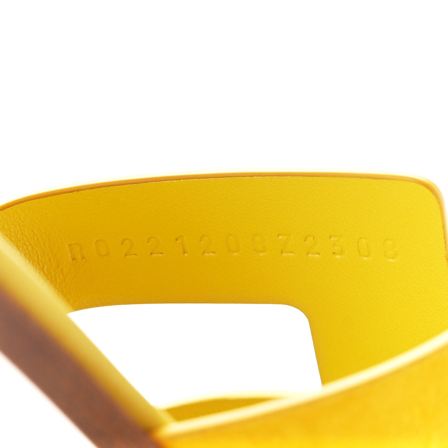 Suede Goatskin Oran Sandals 38.5 Jaune Bouton D'or