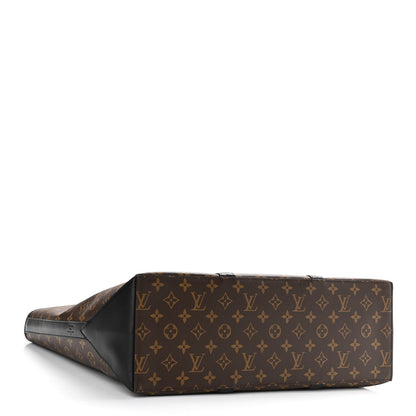 Louis Vuitton Monogram Macassar Weekend Tote GM 4 of 10