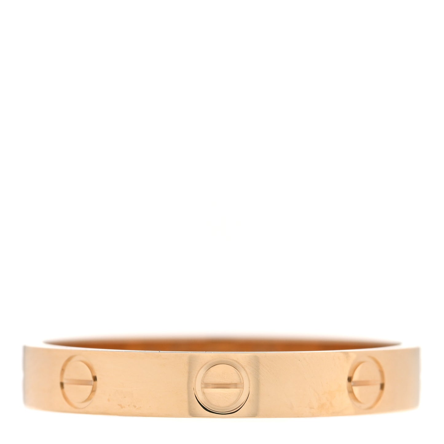 18K Yellow Gold 3.5mm LOVE Wedding Band Ring 63 10.25