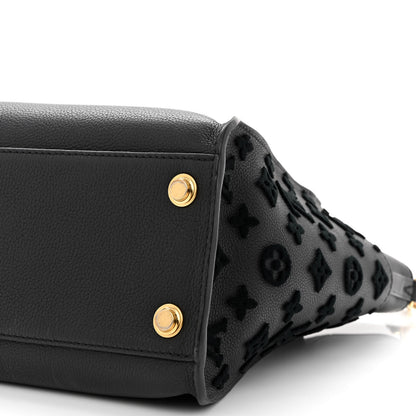 Louis Vuitton Calfskin Monogram Tufting On My Side Black 9 of 10