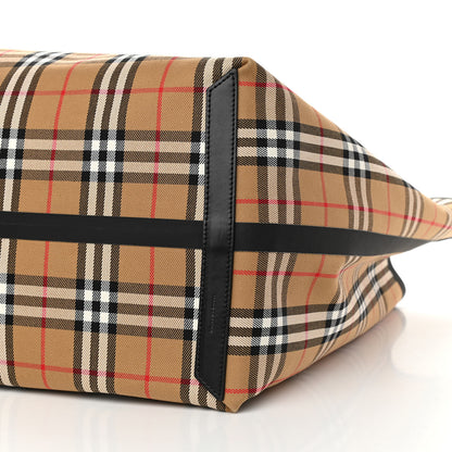 Burberry Vintage Check Extra Large The Giant Reversible Tote Antique Yellow 15 of 19