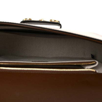 Gucci Azalea Calfskin Web Horsebit 1955 Shoulder Bag Brown Sugar 5 of 11