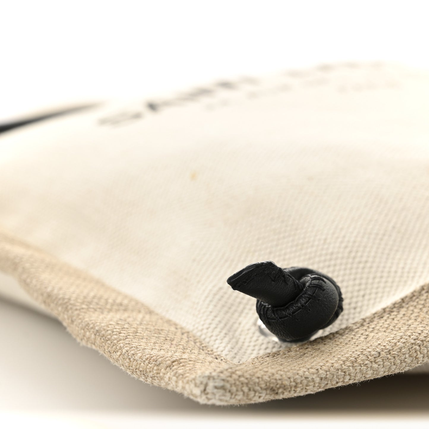 Linen Calfskin Rive Gauche Backpack Greggio Natural