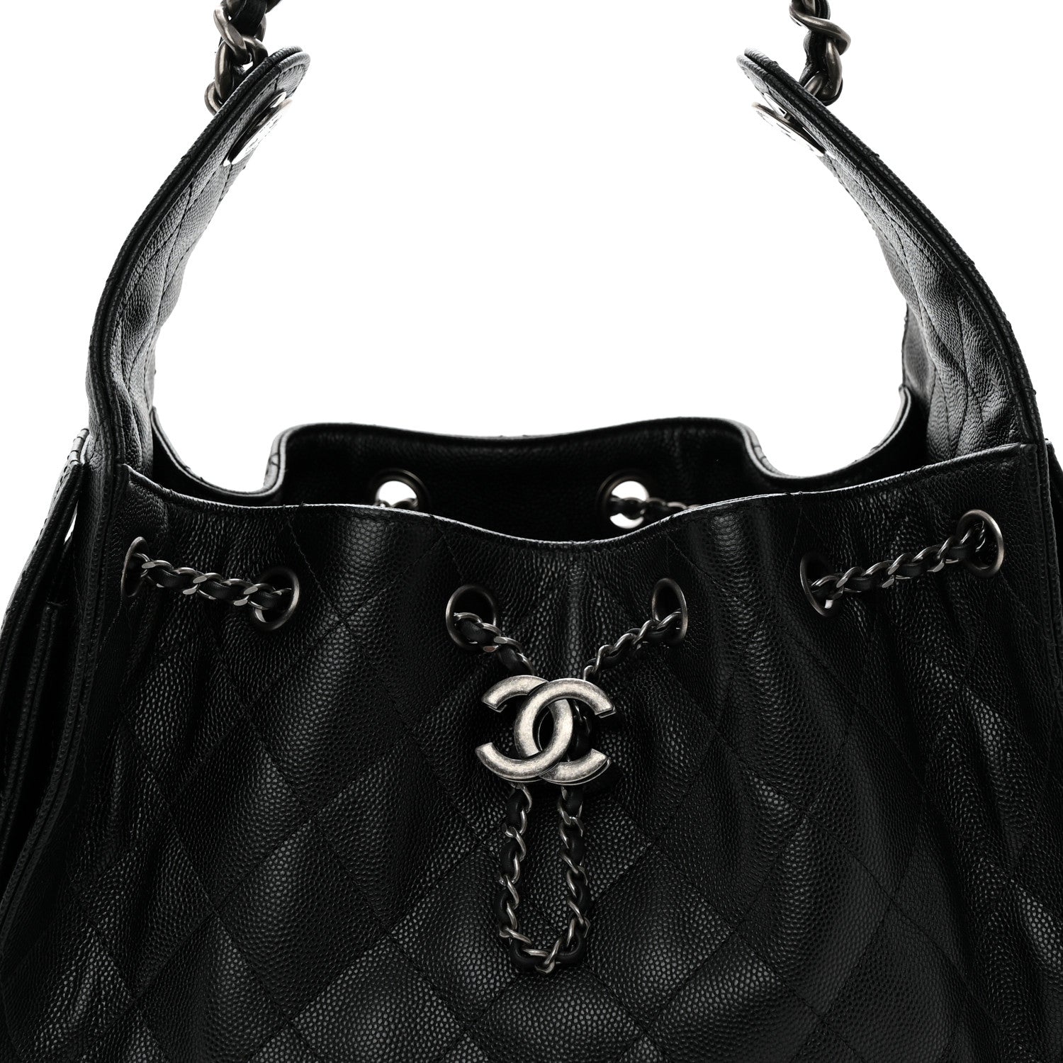 Chanel Caviar Quilted Small Chanel 25 Handbag Black 8 of 11