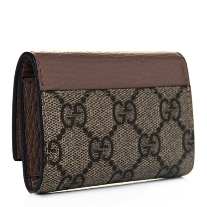 Gucci Dollar Calfskin GG Supreme Monogram GG Marmont 6 Key Holder Case Porcelain Rose Beige Ebony 3 of 9