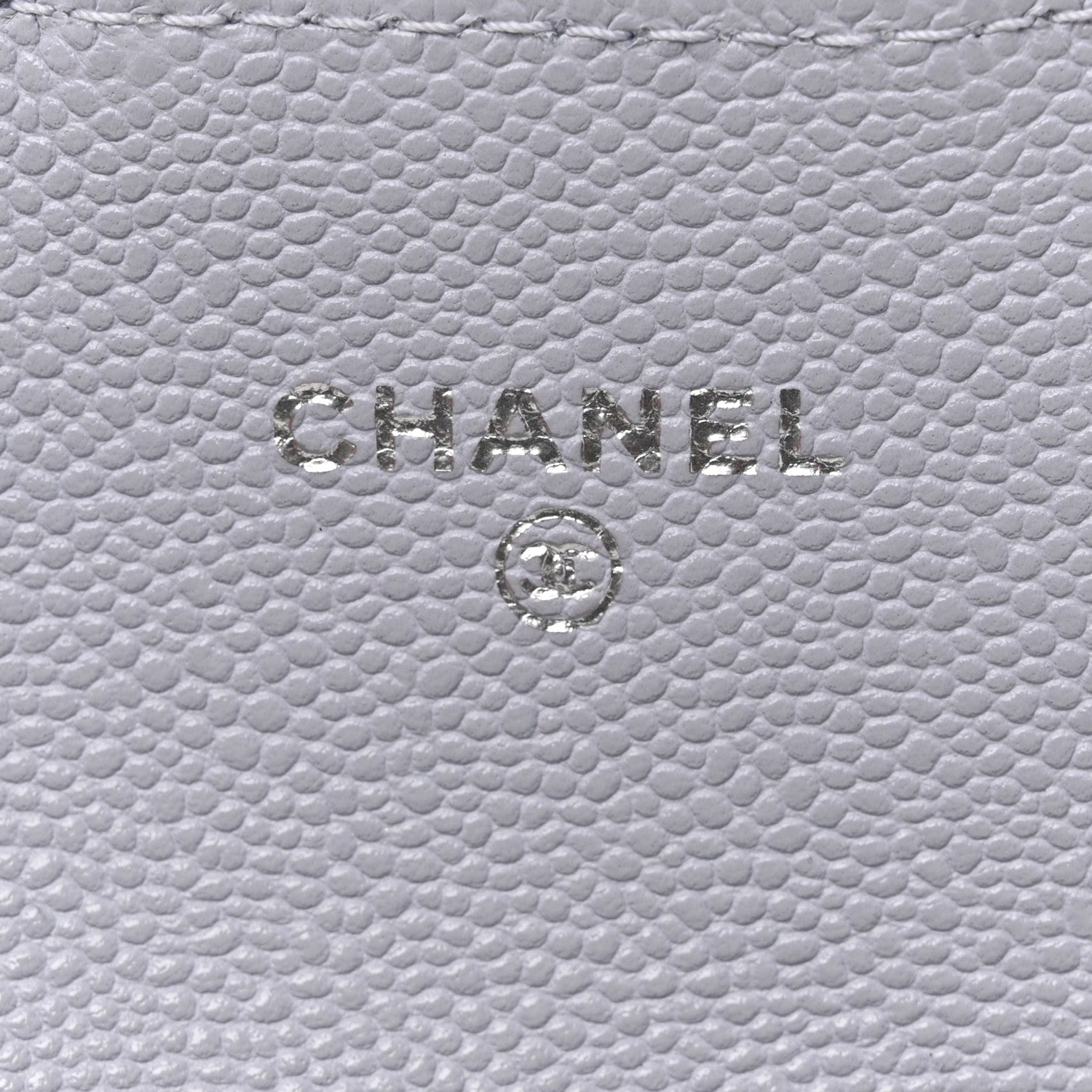 Chanel Caviar Quilted Flap Card Holder Wallet Light Blue 6 of 9