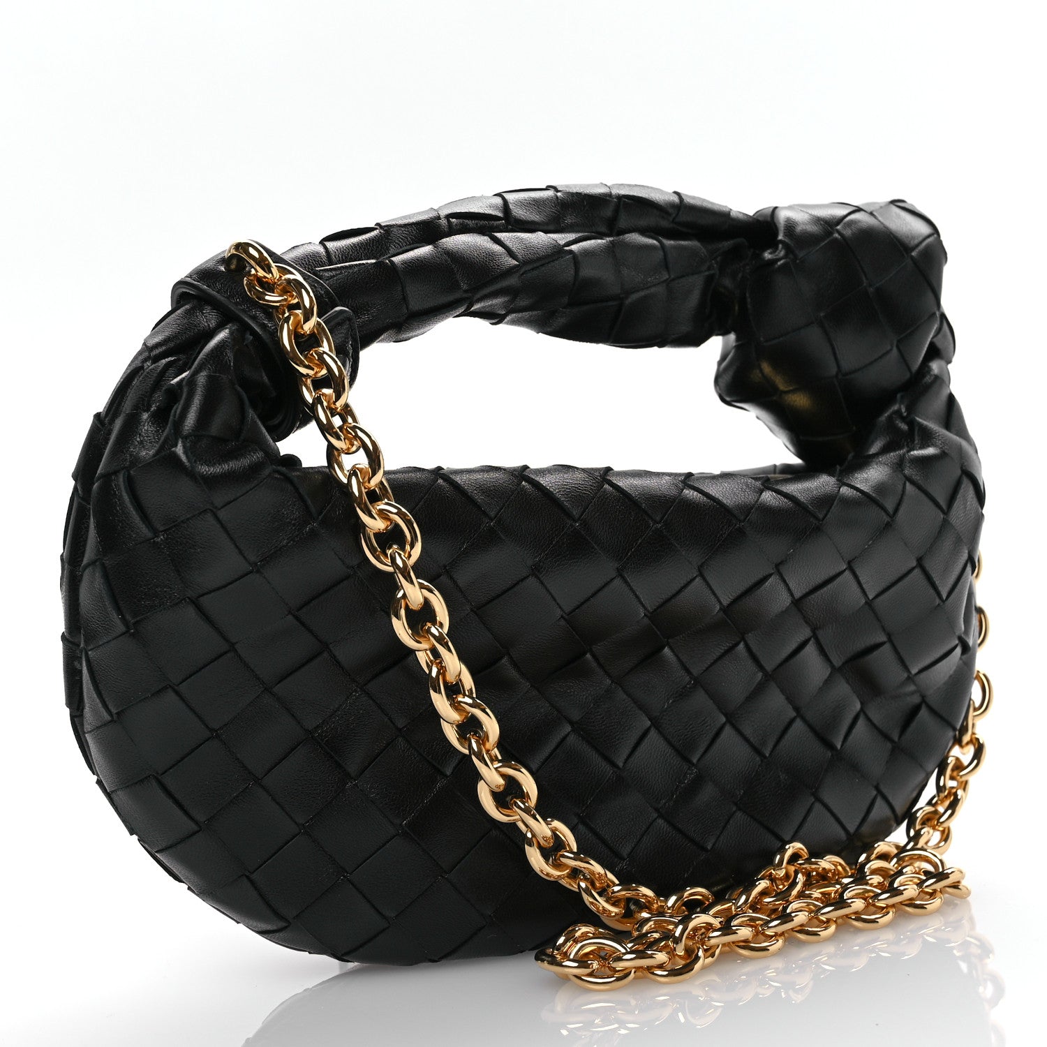Bottega Veneta Nappa Intrecciato Mini Chain Jodie Black 3 of 11