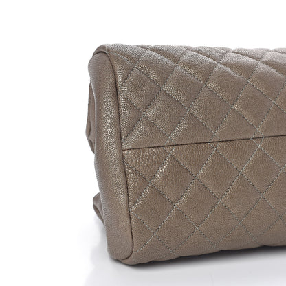 Chanel Metallic Caviar Quilted Medium Just Mademoiselle Beige 8 of 10