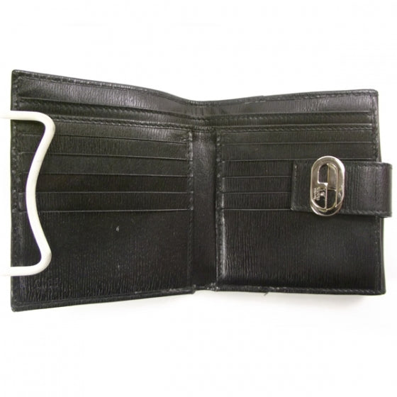 Leather French Wallet Black