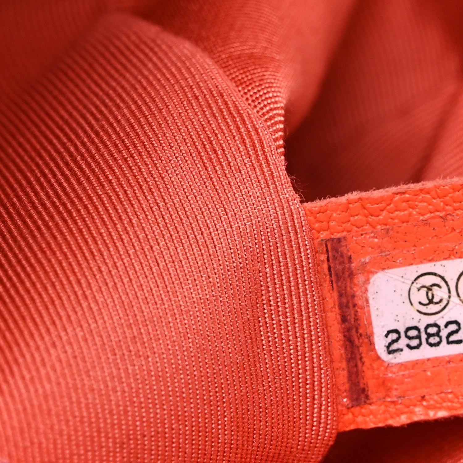 Chanel Goatskin Quilted Medium Chanel 19 Flap Orange 7 of 15