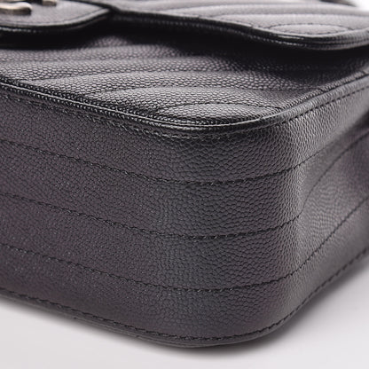 Chanel Iridescent Caviar Chevron Quilted Mini Rectangular Flap Black 9 of 10