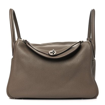 Hermes Taurillon Clemence Lindy 30 Etoupe 1 of 10