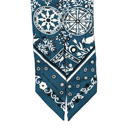 Hermes Silk Peuple Du Vent Bandana Twilly 2 of 3