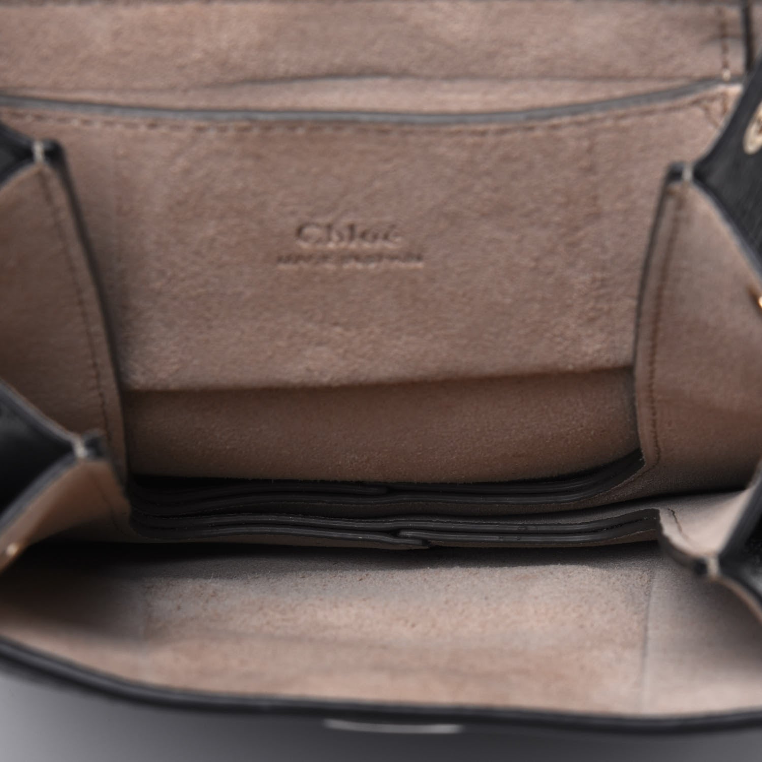 Chloe Suede Calfskin Mini Faye Bracelet Bag Black 5 of 16