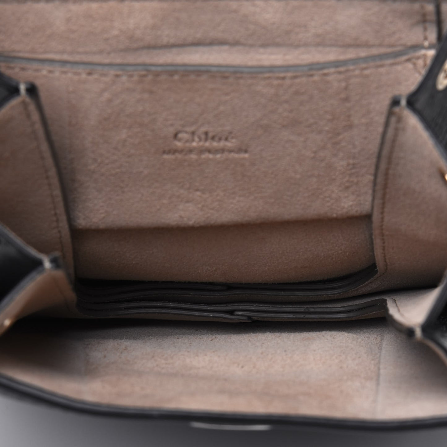Suede Calfskin Mini Faye Bracelet Bag Black