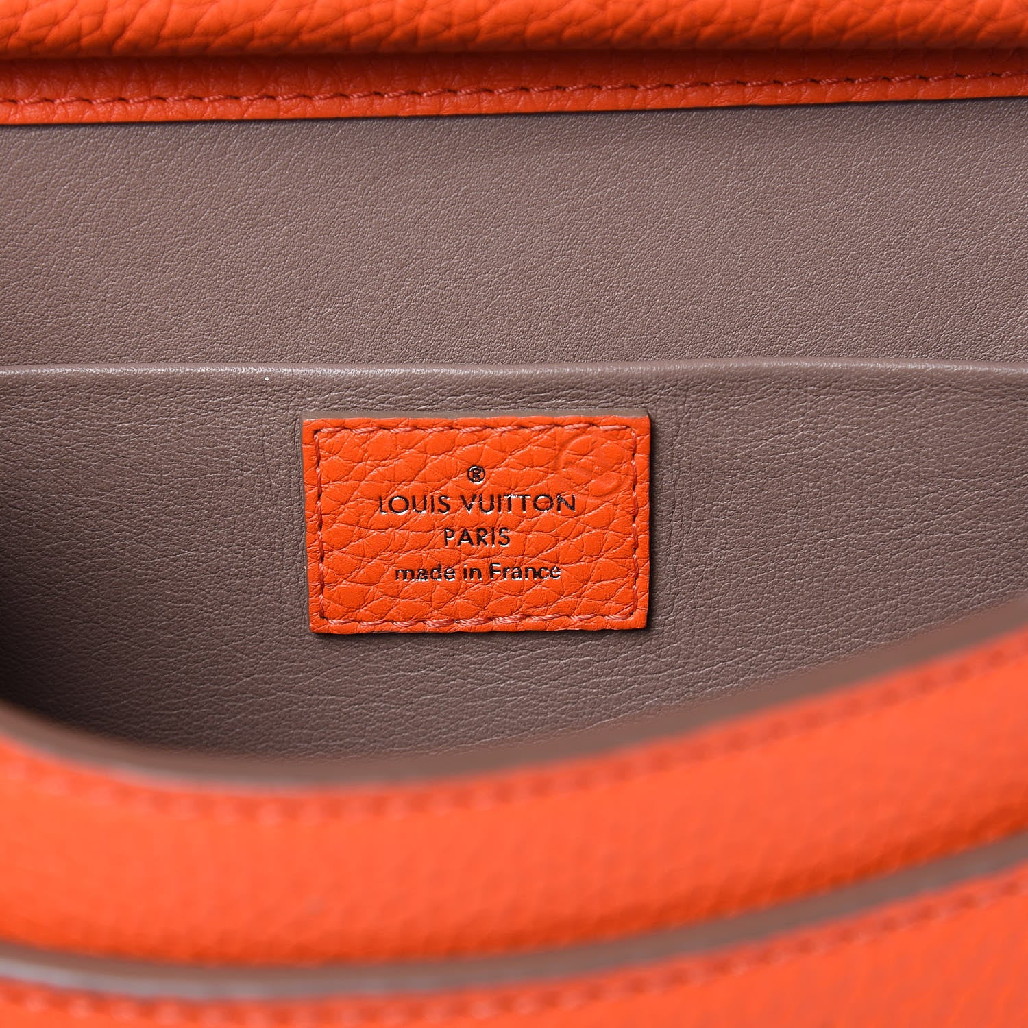 Louis Vuitton Taurillon Marceau Tangerine Taupe 6 of 9