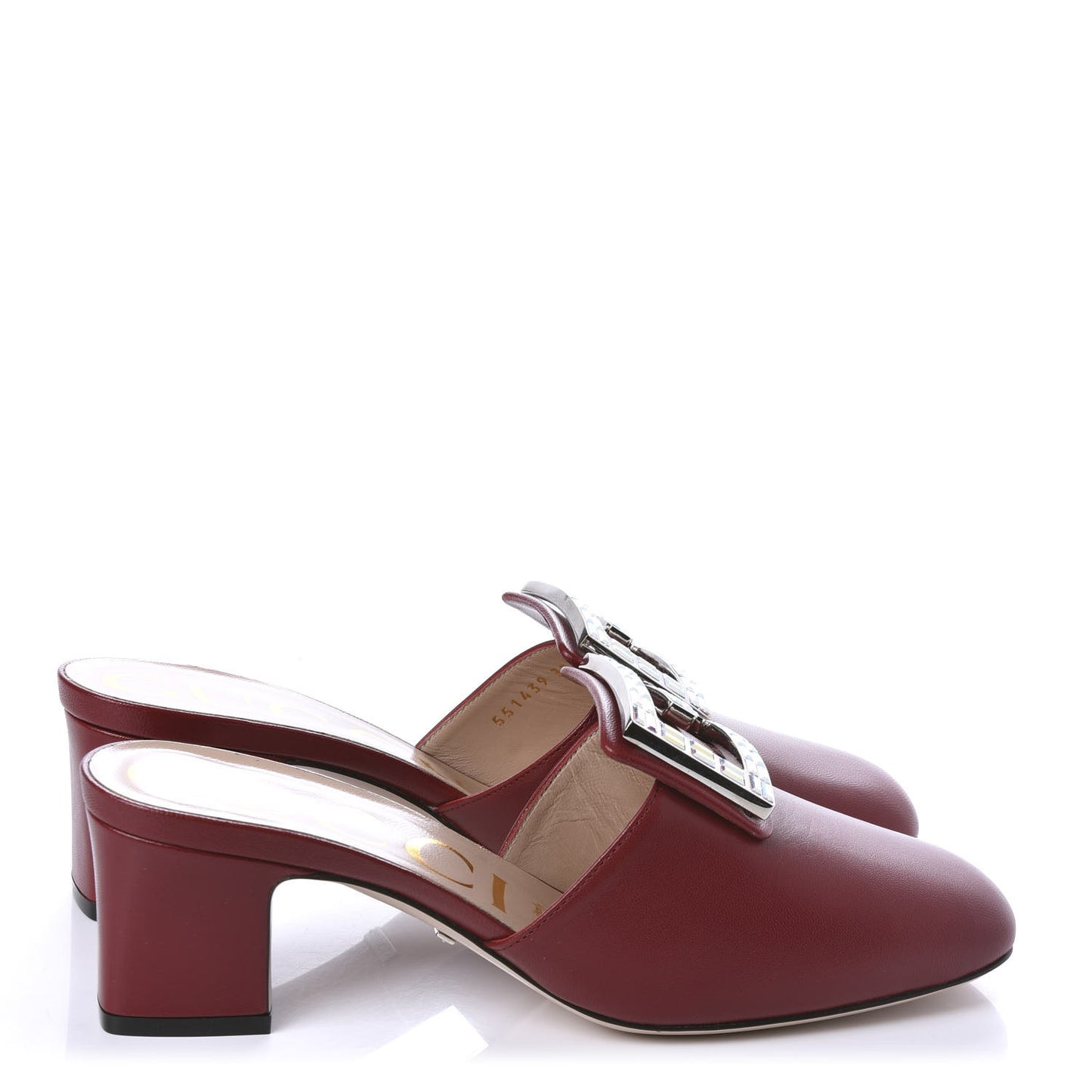 Malaga Kid Crystal Square G Madelyn Mules 37 Romantic Cerise