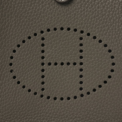 Hermes Taurillon Clemence Amazone Evelyne TPM Etoupe Bleu Indigo 8 of 13