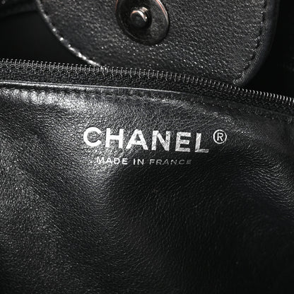 Chanel Iridescent Calfskin CC East West Shopping Tote Black 6 of 10
