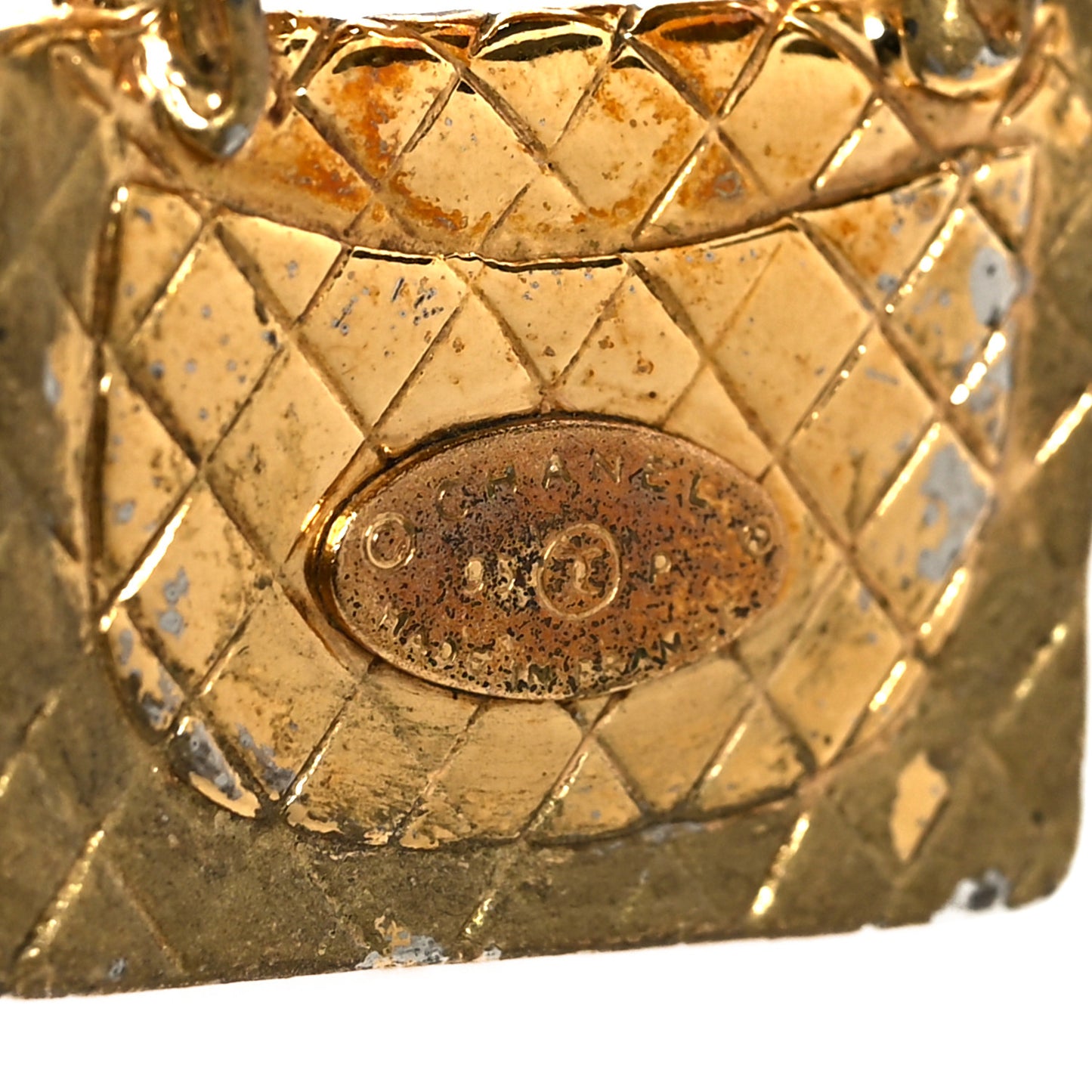 2.55 Flap Bag Necklace Gold