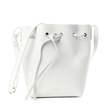 Mansur Gavriel Calfskin Mini Bucket Bag White 1 of 10