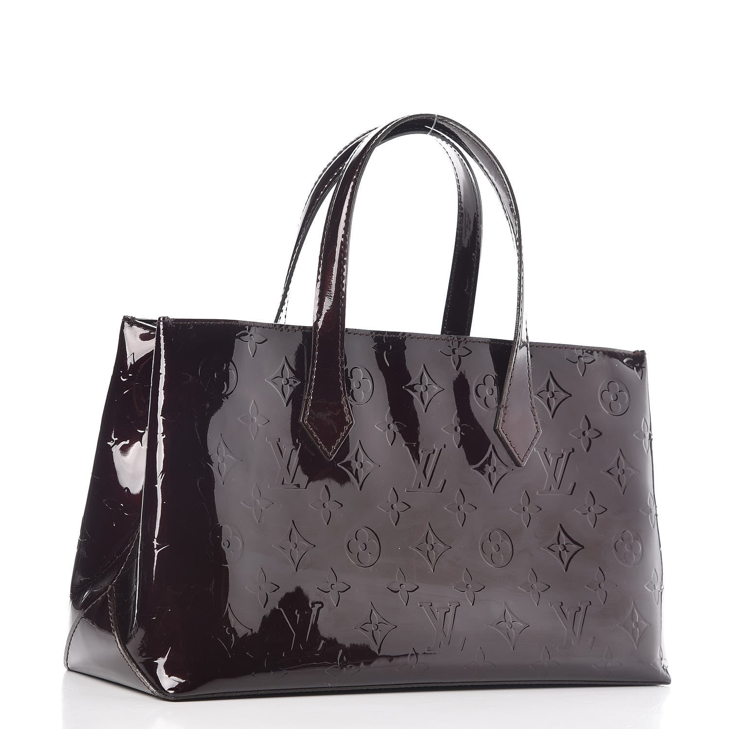 Louis Vuitton Vernis Wilshire PM Amarante 3 of 8