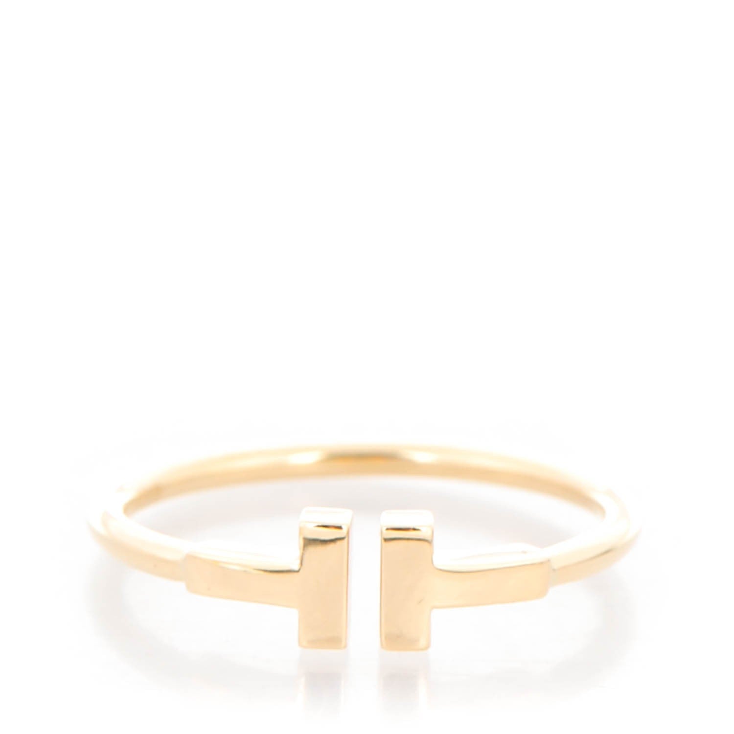 Tiffany 18K Yellow Gold T Wire Ring 10 1 of 4