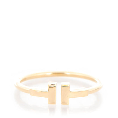 Tiffany 18K Yellow Gold T Wire Ring 10 1 of 4