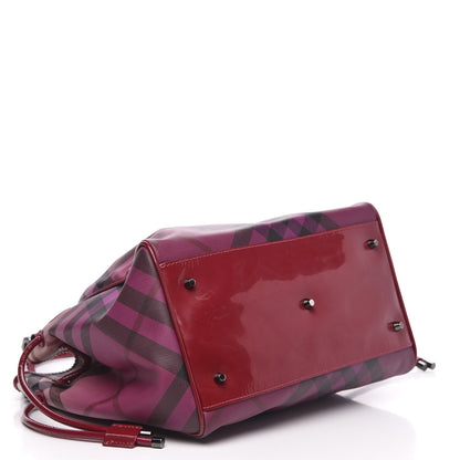 Burberry Nova Pop Degrade Small Bilmore Tote Raspberry 4 of 9