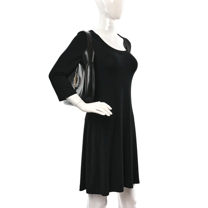 Gucci Boarded Dyana Lux Calfskin Medium Jackie 1961 Hobo Black 2 of 9