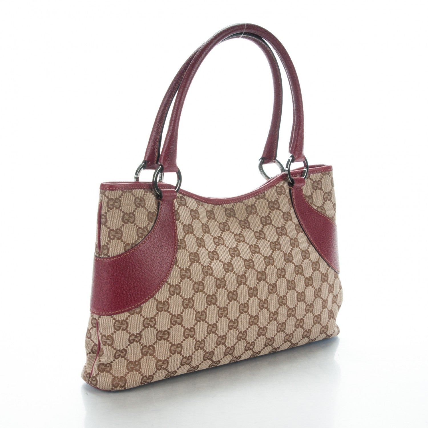 Gucci Monogram Shoulder Bag Red 3 of 6