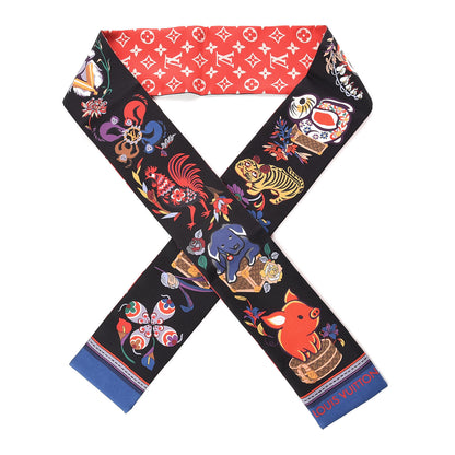 Louis Vuitton Silk Monogram Superstition Bandeau Black 1 of 5