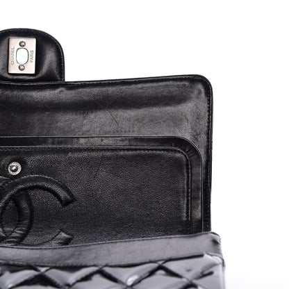 Chanel Patent Quilted Medium Double Flap Black 11 of 14