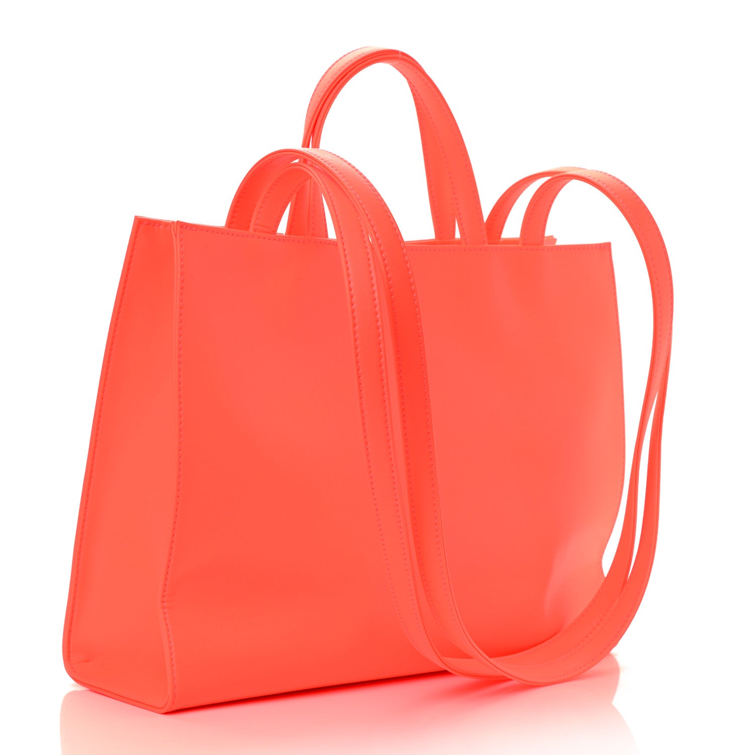 Telfar Vegan Leather Medium Shopping Bag Hazard 3 of 10