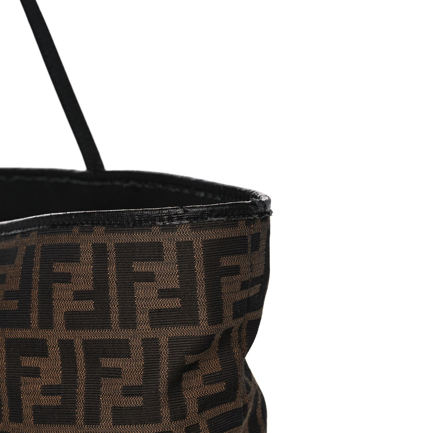 Zucca Vitello Elite Medium Roll Tote Tobacco Black