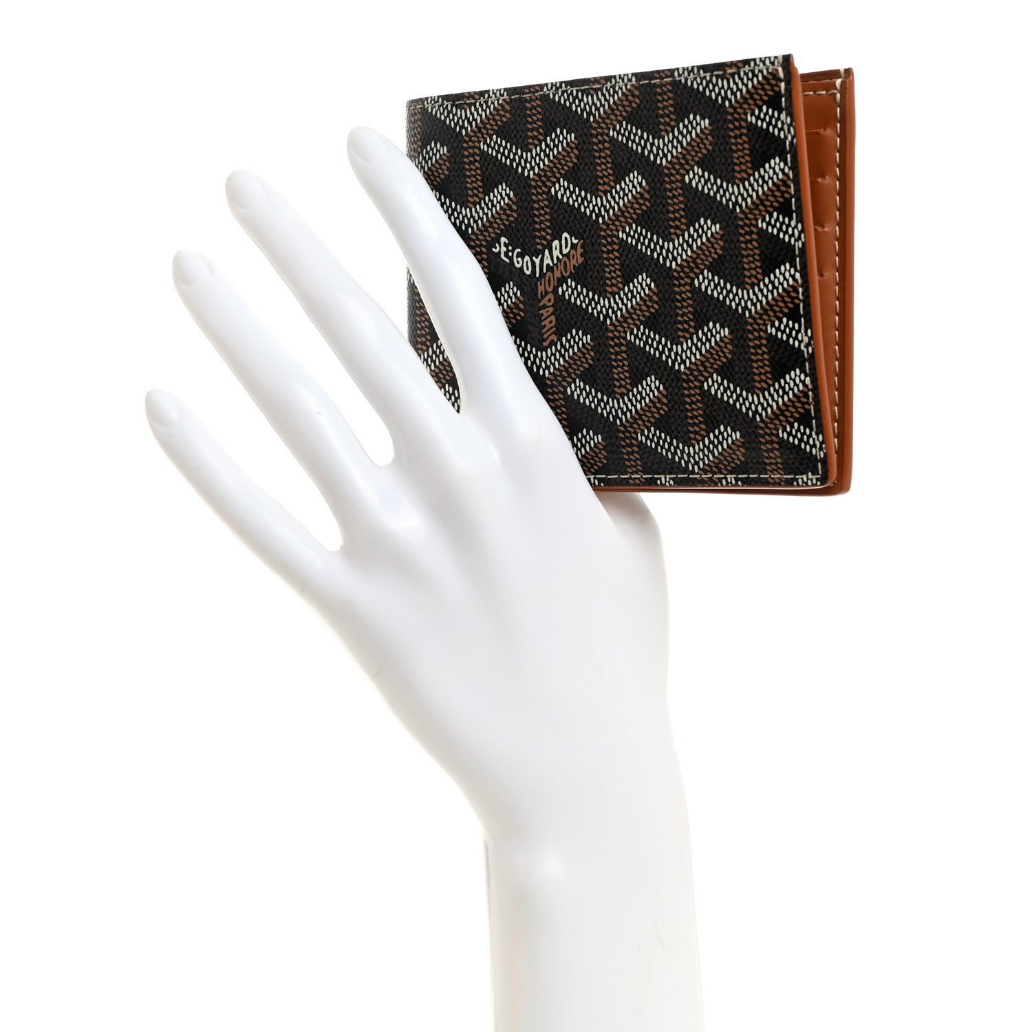 Goyard Goyardine Bi-Fold Victoire PM Wallet Black Gold 2 of 6