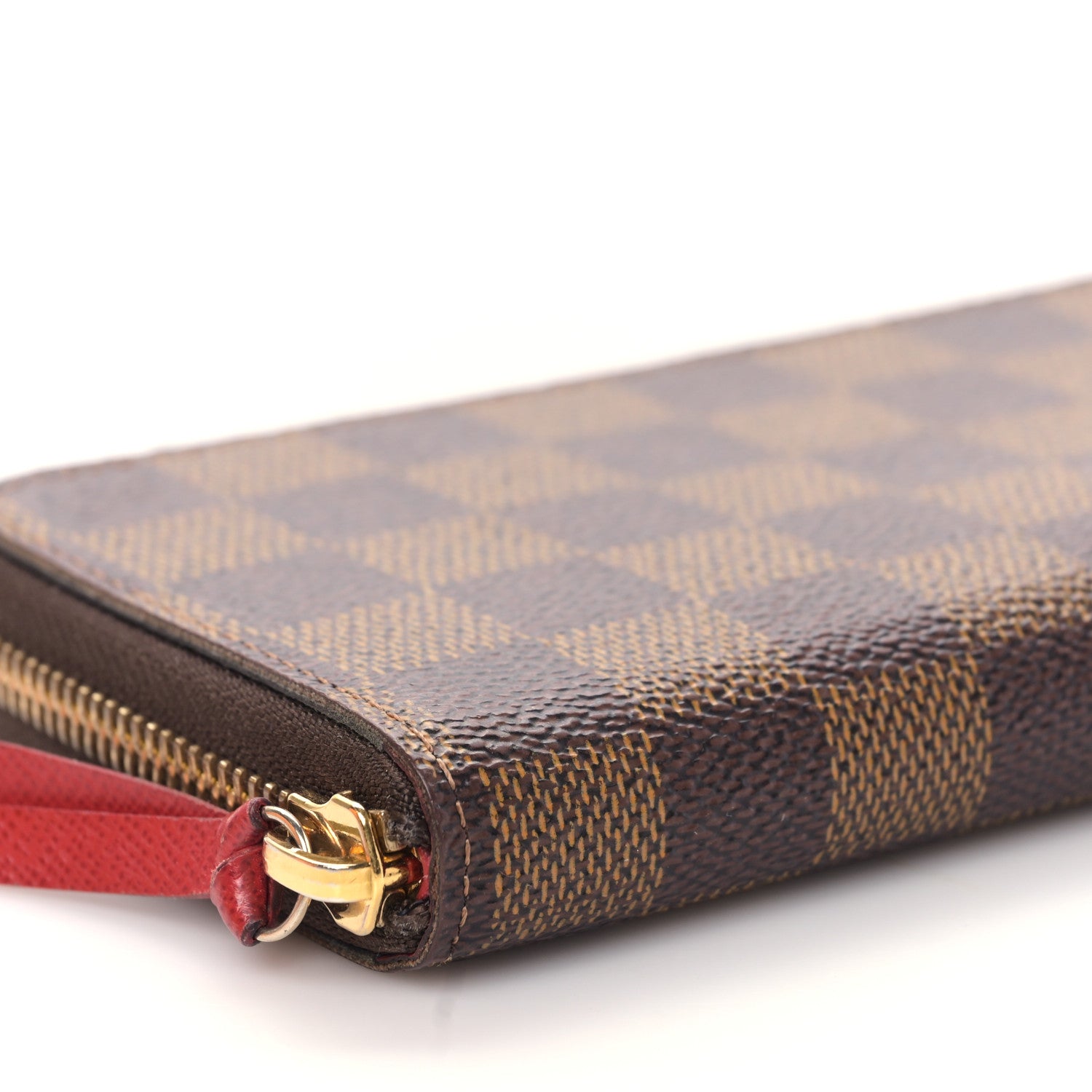 Louis Vuitton Damier Ebene Clemence Wallet Cherry 7 of 9